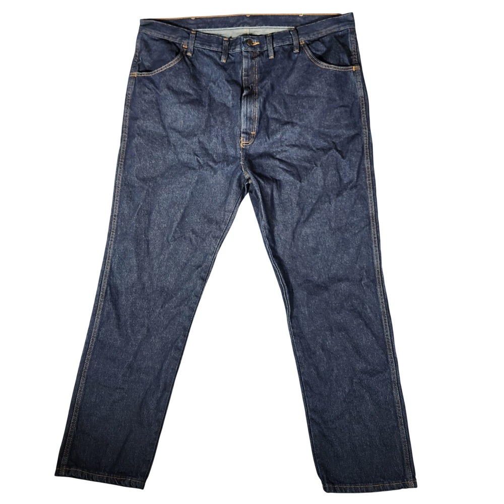 Rustler Jeans Mens 44X32 Blue New Regular Fit Straight Leg Denim 87619PW